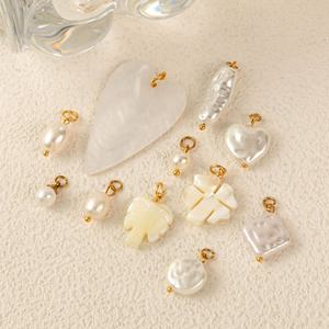 Componentes de Joyería: Cadena Suelta Básica DIY de Acero Inoxidable con Baño de Oro de 18K al Vacío, Colgante de Concha de Perla Daquan - Product Image 3