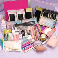 Kit de Démarrage d'Outils de Maquillage pour Extensions de Cils, Kit d'Entraînement et de Pratique pour Extensions de Cils avec Marque Privée