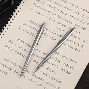 Stylo bille promotionnel en métal chromé argenté avec logo gravé, encre bleue/noire, largeur d'écriture 1,0 mm, idéal pour les cadeaux d'affaires - Product Image 4