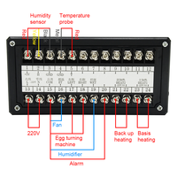 Incubateur à œufs automatique multifonction XM-18 220V avec contrôleur de température et d'humidité et thermostat