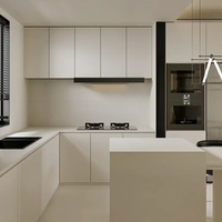 Charnière de meuble de cuisine haut de gamme en acier inoxydable 304, moderne, personnalisée, modulaire, étanche et antirouille, pour rangement haut de gamme en centre commercial