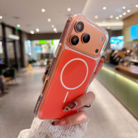 Coque de téléphone portable IVYMAX magnétique S-Beetle IMD anti-chute, nouvelle arrivée, luxe, en TPU, pour iPhone 17 Air Pro Max 18 16 15 14 13 12