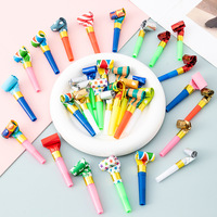 Échantillon Gratuit Sifflet Dragon Gonflable Amusant Accessoires de Fête d'Anniversaire pour Enfants Corne en Plastique à Long Nez