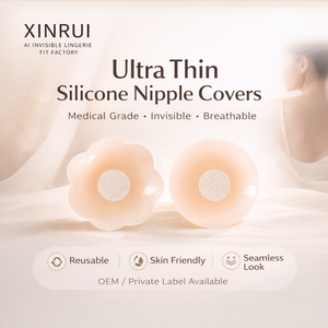 Copricapezzoli in Silicone Adesivo Riutilizzabile, Sicuro, Invisibile e Traspirante <span class=keywords><strong>per</strong></span> Biancheria Intima e Costumi da Bagno Femminili - Product Image 1