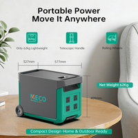 Générateur solaire portable Meco 5 kWh 5000 W à onde sinusoïdale pure avec double entrée PV MPPT et prise AC universelle