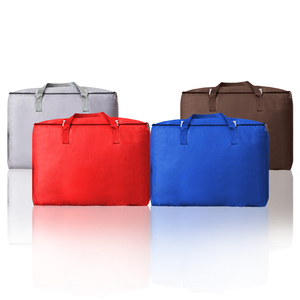 Custom 600D Oxford Waterproof Dustproof <b>Quilt</b> <b>Storage</b> <b>Bag</b> Foldable Black Outdoor Patio <b>Storage</b> Solution - Product Image 1