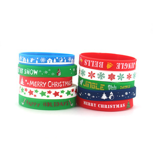 Kreatives Weihnachts-Silikonarmband mit Cartoon-Muster, Gummiarmband für Kinder, Feiertagsparty-Dekoration und Geschenk - Product Image 4