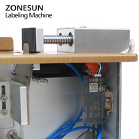 ZONESUN ZS-TB90 autocollants auto-adhésifs semi-automatiques boîtes de papier cadeau électroniques bouteilles coin inviolable étiqueteuse évidente