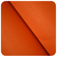 XJL-9 #   Tissu Orange Léger Extensible Résistant à l'Eau Séchage Rapide 50D 100% Polyester Mat Soie de Lait pour Vêtements Urbains et Doublures de Sacs