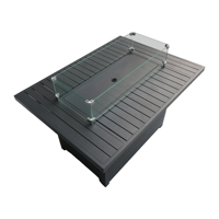 Fulin Nouveau Design Foshan Bois Rond Extérieur Circulaire Feu de Gaz Propane Table de Cheminée