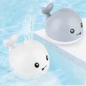 Baleine de dessin animé électrique boule clignotante arroseur d'eau jouet de bain pour bébé jouet de bain automatique pour bébé - Product Image 2