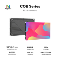 Écran LED de cinéma ultra-fin 40 mm 600*337,5 mm, panneau d'affichage vidéo LED P1,25, écran LED COB publicitaire
