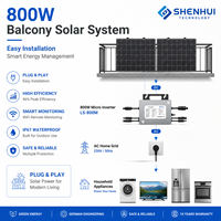 Комплект солнечных панелей 800 Вт с микроинвертором, гибкие солнечные панели для автодомов, кемпинга, домашней резервной системы электропитания