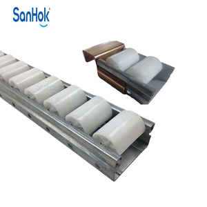 Rail à rouleaux en aluminium avec rouleaux à bride pour système de convoyage - Product Image 3