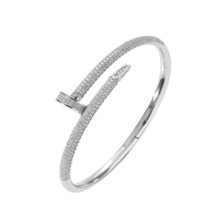Bracelet Hip Hop Croix Zircon pour Homme et Femme, Bracelets de Couple Personnalisés, Bijoux de Mode en Gros