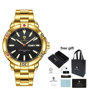 Gohuos 8827 Luxury <b>Mens</b> Wristwatch Waterproof Original Quartz Wrist <b>Watch</b> for <b>Men</b> Reloj Para Hombre Montre Homme Box Bag Package - Product Image 3