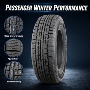 Pneu d'hiver JIBAO 165/60R14 TS1 avec un design à rainures denses pour une meilleure adhérence et une sécurité accrue sur les routes glacées - Product Image 2