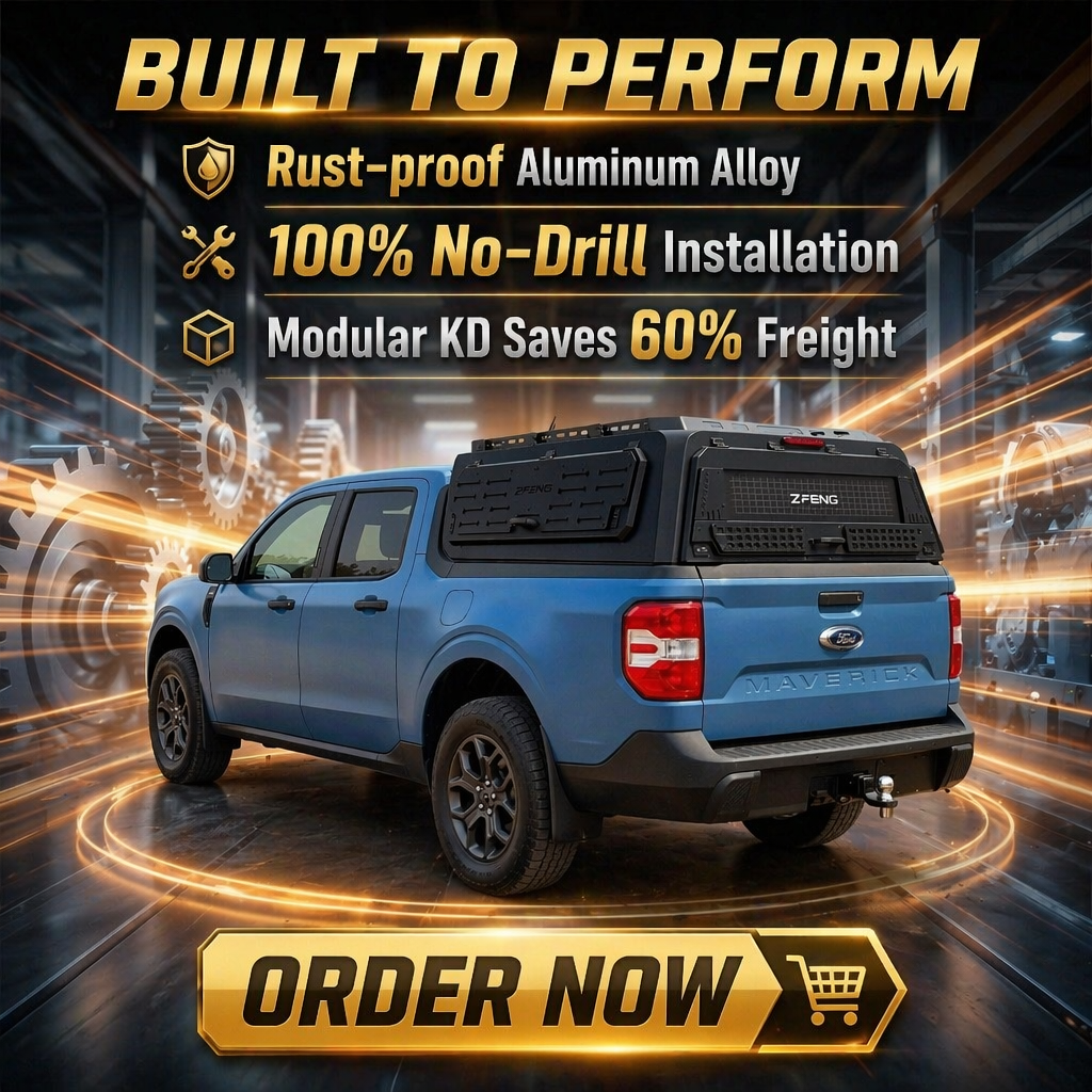 Aluminum Modular Truck Canopy | Ford Maverick