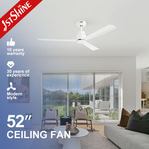 1stshine Ventilador de Techo Plástico Blanco Alto Flujo de Aire 52 Pulgadas Smart APP Control Ventilador de Techo Sin Luz - Product Image 2