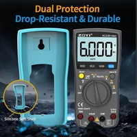 Multimètre numérique intelligent ZOYI VC15B+ haute précision 4 chiffres True RMS, mesure automatique de la tension AC/DC et du courant 20A