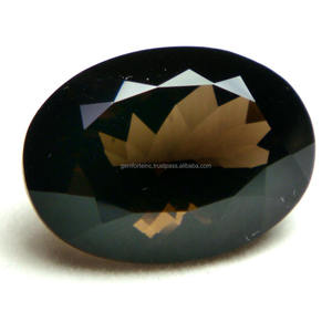 Pierres précieuses de quartz fumé de forme mixte coupe à facettes pierre précieuse de quartz fumé marron en vrac taille personnalisée pierre de fabrication de bijoux - Product Image 5