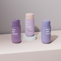 OEM ODM 100ml 200ml 300ml Bouteille en plastique HDPE mate souple à presser pour shampooing et revitalisant, contenant pour soins de la peau et crème capillaire