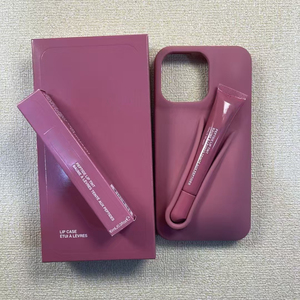 Tùy Chỉnh Sang Trọng Lip Balm Điện Thoại Trường Hợp Đối Với iPhone 16 15 14 Pro Max Ins Mềm Silicon TPU Bìa Với Son Môi & Lip Gloss Chủ - Product Image 3