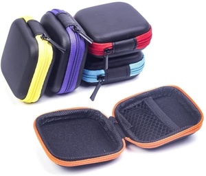Étui pour casque en EVA à fermeture éclair de voyage de conception personnalisée légère pour <span class=keywords><strong>Ipod</strong></span> Mp3 sac d'accessoires pour écouteurs - Product Image 3