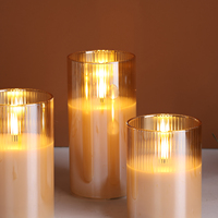 Bougie à télécommande Matti, lumière LED, fonctionne sur piles, bougies vacillantes, flamme sans flamme, mini bougie LED de Noël