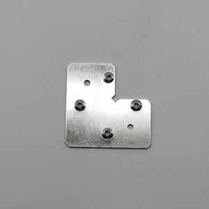 Connecteur d'angle à 4 trous en aluminium de luxe pour cadre de porte, fixation à angle droit pour table, chaise, armoire - Product Image 3