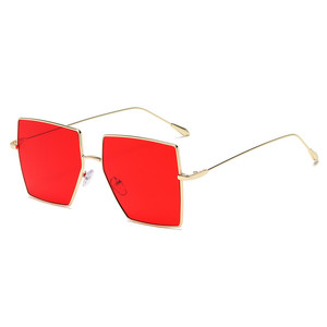 Jamie 3503 Large Square <b>Metal</b> <b>Frame</b> Glasses Gold Color Full <b>Frame</b> Fashion Trend Men's Decorative Non-Prescription Eyewear - Product Image 2