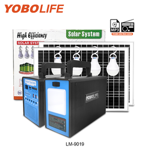 Yobolfife 160wh מערכת תאורה סולארית מיני פאנל סולארי מיני פאנל סולארי עם mp3 fm <span class=keywords><strong>220v</strong></span> 110 מחולל אנרגיה סולארית - Product Image 1