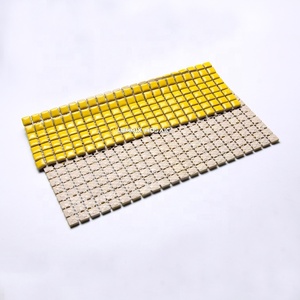 Bán Sỉ Khảm Gốm Đơn Sắc Màu Vàng Xanh Dương-Xanh Lá Trơn Với Nền Hạt Nhỏ Gạch Ốp Tường Và Khảm Kẹo - Product Image 3