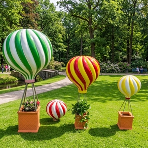Scultura Personalizzata di <span class=keywords><strong>Mongolfiera</strong></span> in Fibra di Vetro, Grande Statua di Pallone in FRP per Decorazione di Centri Commerciali e Atri - Product Image 3