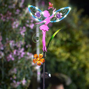 Luz solar LED para jardín con forma de hada, decoración exterior resistente al agua, de pie. - Product Image 2