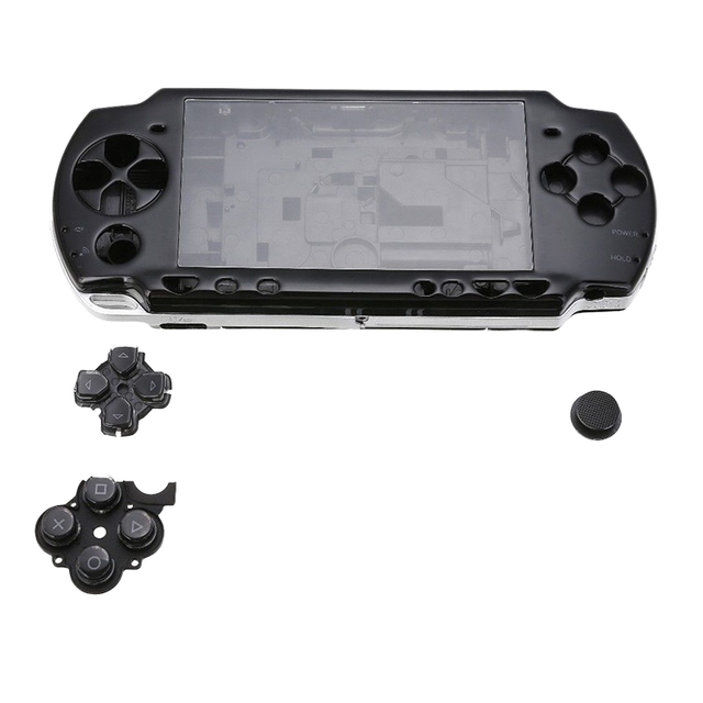 Full Replacement Plastic Shell Case Cover Faceplate Set Repair Part for PSP 1000 Housing