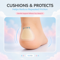 Pansements hydrocolloïdes pour les pieds de formes variées : ronds, ovales, rectangulaires et papillon