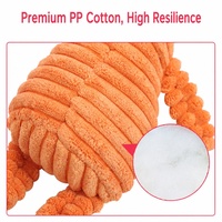 Jouet à mâcher en peluche couineur pour chien, motifs singe, cochon, canard, renard, pour la dentition et le nettoyage des dents, vente en gros, usine OEM personnalisée