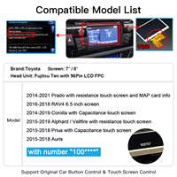 Interface explosive pour Toyota Prado RAV4 OEM Fujistu Headunit Wireless Carplay Android Auto Module Retrofit Decoder