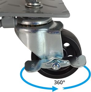 Plataforma Rodante para Autos de 6000 Libras con Frenos, Juego de 4 Plataformas Rodantes para Vehículos de Uso Pesado, para Mover Autos, Camiones, Remolques, Motocicletas - Product Image 3