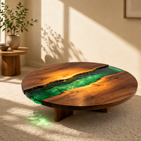 Table basse triangulaire moderne en frêne et verre avec structure en bois massif et design personnalisé pour salon TT-1419A