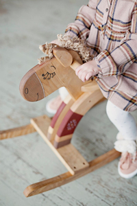 Manijas de caballo mecedora de madera juguete de caballo mecedora - Product Image 4