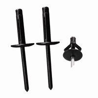 Rivets Tri-Grip 5/32 3/16 pour Kayak, Canoë, Bateau – Rivets à Encliquetage Longs en Aluminium à Grande Tête à Volants – Rivets à Encliquetage Tri-Fold