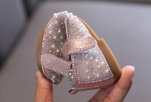 <span class=keywords><strong>Scarpe</strong></span> Casual da <span class=keywords><strong>Bambina</strong></span>, Ballerine con Fiocco e Paillettes, <span class=keywords><strong>Scarpe</strong></span> in Pelle per Spettacoli, Nuova Collezione Primavera Estate 2023 - Product Image 6