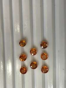พลอยสีส้มธรรมชาติ คุณภาพ AAA ทรงกลมเจียระไนแบบบริลเลียนท์ พลอยสีส้มธรรมชาติ ผลิตภัณฑ์ขายส่ง งานแฮนด์เมด - Product Image 2