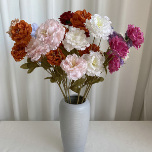 Fleurs artificielles Meiyu Craft Flower Factory, boules de neige à trois têtes, 30 cm, 100 cm, en soie, pour mariage et décoration intérieure - Product Image 3