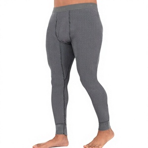 OEM Men's Autumn and <b>Winter</b> Cross High Waist Sports <b>Tight</b> Ankle-Length Nylon Spandex Warm Fitness Leggings for Running Marathon - Product Image 2