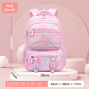 <b>Waterproof</b> Girls <b>School</b> <b>Backpack</b> Large Capacity Softback Bookbag Lightweight Student Bag with Mesh Pocket - Product Image 2