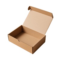 Caja de Envío Personalizada Ecológica e Impermeable con Estampado en Relieve Dorado, Caja de Cartón para Calcetines y Pieles, Tamaño y Logotipo Personalizables