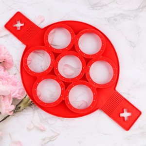 Silicone 7 Hole Pancake Mold Round Egg Cake Maker Baking Tool Kitchen Utensil - Product Image 4